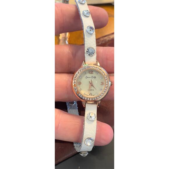 Women's 27mm Rose Gold Tone Jessica Carlyle Wrap Watch, Crystal Accents - Picture 1 of 3